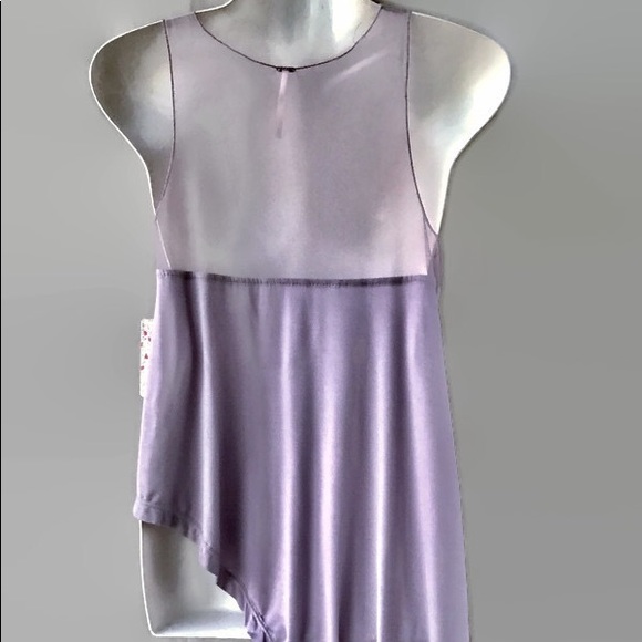 Free People NWT Lavender Asymmetrical Top, XS - Picture 5 of 8